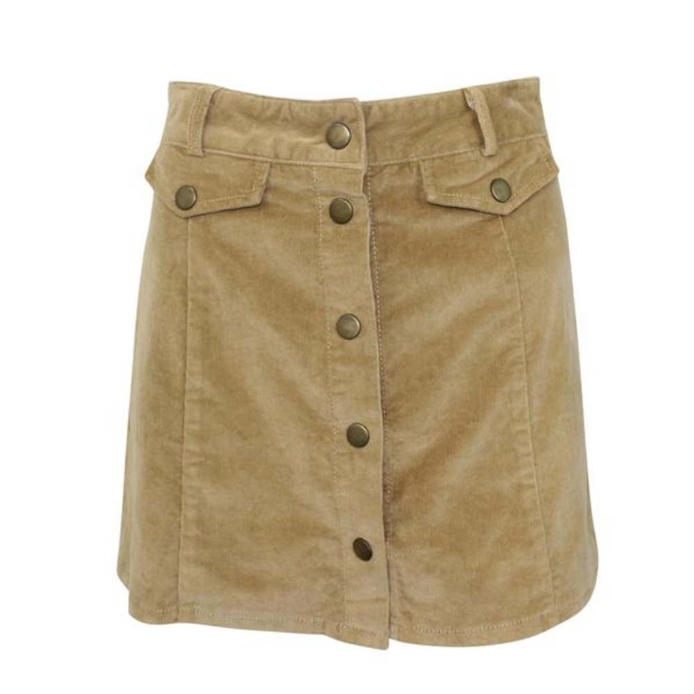 The Hanger Button Up Mini Skirt